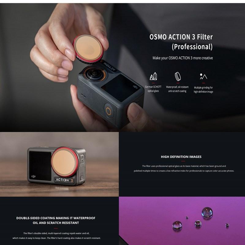 Pro Version Uv Filter For Dji Action 3 Camera Lens-1915198256992882690