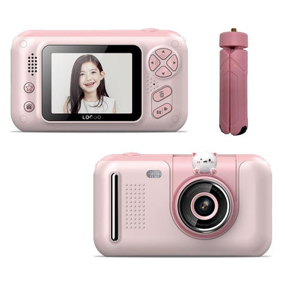 Reversible Hd Children'S Camera With Bracket - 2.4 Inch Pink-1915197998275629056