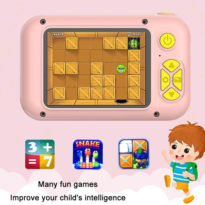 Reversible Mini Hd Child Camera With 8G Card Reader - Blue-1915197626119229444