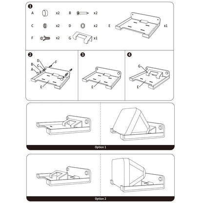 Wall Mount Audio Organizer For Amazon Echo Show 5 - 5.5-Inch Transparent-1915196870796382212