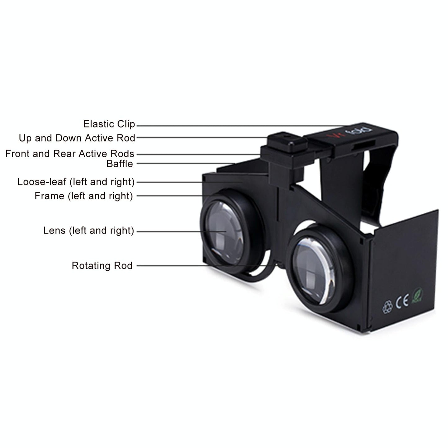 Portable Vr Headset - Foldable & Panoramic-1915196881848373250