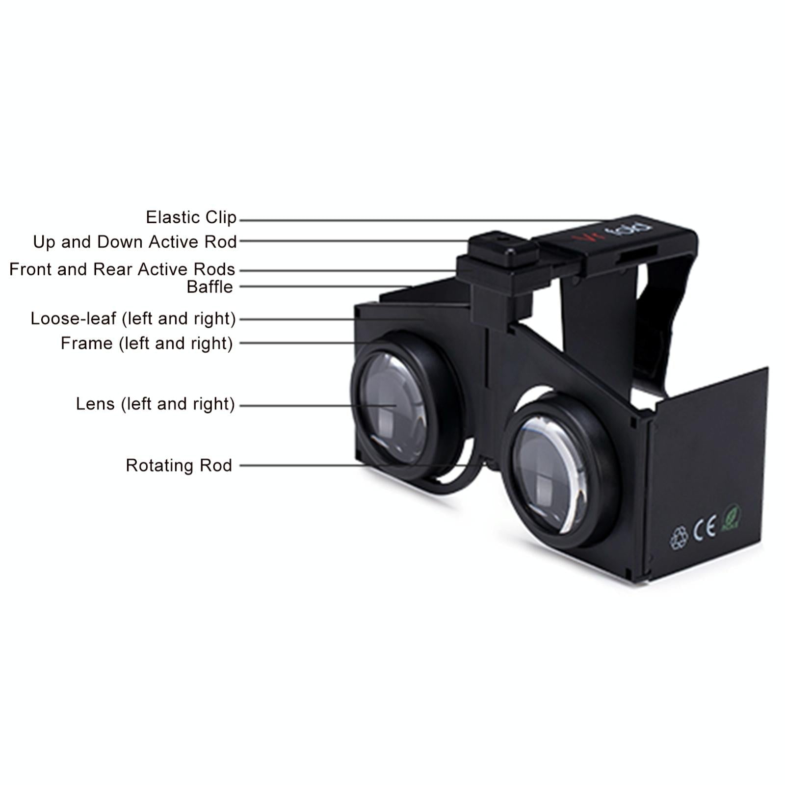 Portable Vr Headset - Foldable & Panoramic-1915196881848373250