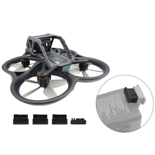 4-Piece Tpu Dust Plugs For Dji Avata Cqt 913407 Battery - Moisture Protection Cover-1964932343177285633