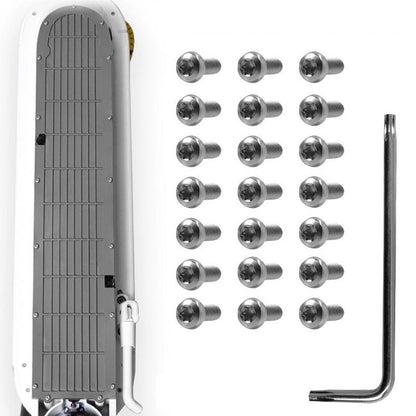 21-Piece Battery Compartment Screws Set For Xiaomi Mijia M365 Pro - White-1964932234238627842