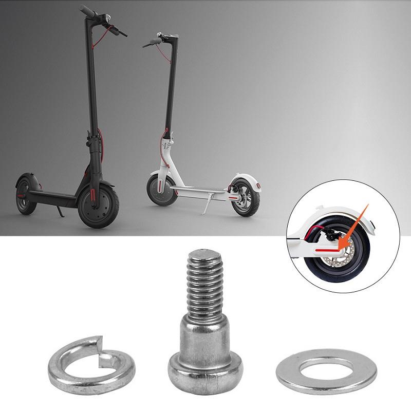 5Pcs Rear Wheel Fixing Screws For Xiaomi Mijia M365 / Pro Scooter - White-1964932191519641600