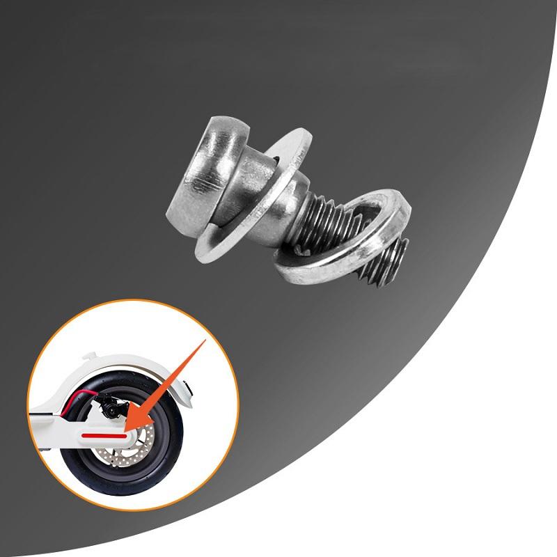 5Pcs Rear Wheel Fixing Screws For Xiaomi Mijia M365 / Pro Scooter - White-1964932191519641603