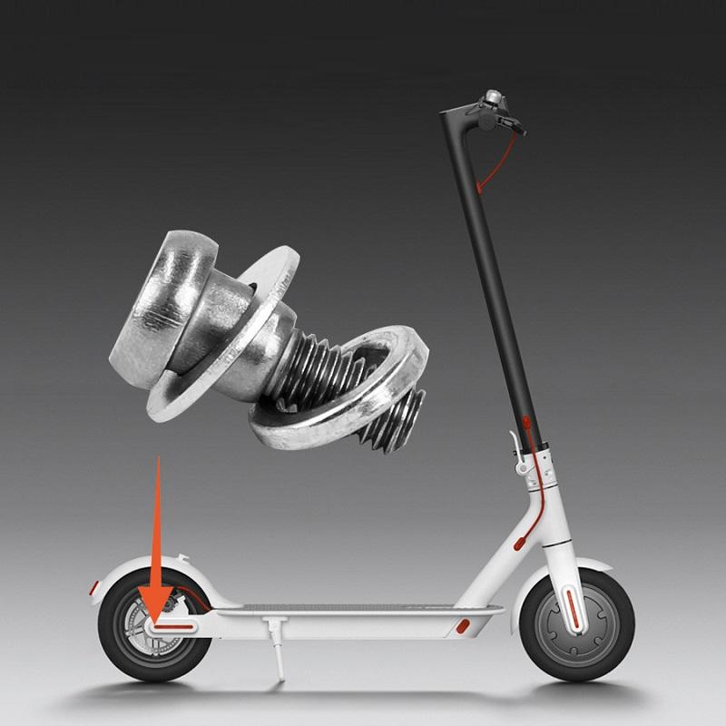 5Pcs Rear Wheel Fixing Screws For Xiaomi Mijia M365 / Pro Scooter - White-1964932191519641604