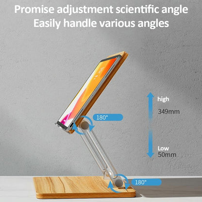 Adjustable Wooden Laptop Stand - Darkwood-1964932209307684867