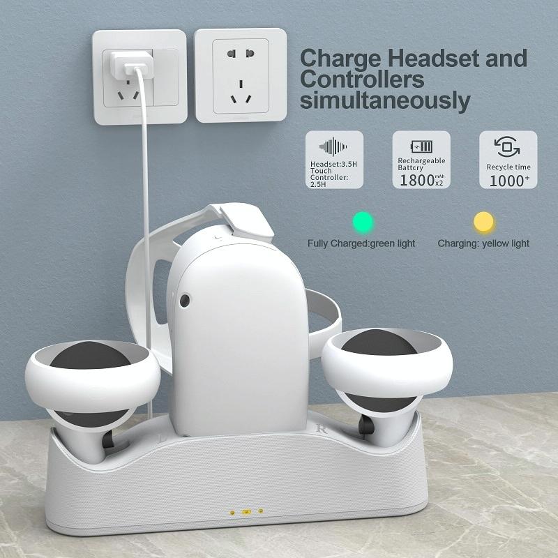 Meta Quest Magnetic Charger With Vr Grip-1969996443796246532