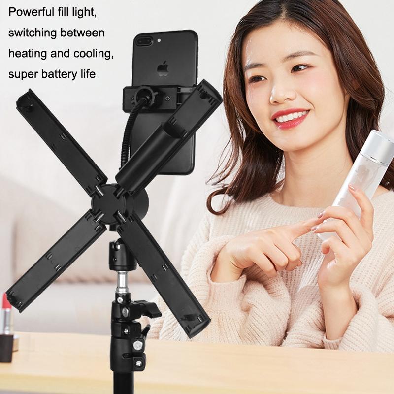 Portable Beauty Live Fill Light For Mobile Phones - Foldable Charging Model-1915197848400564229