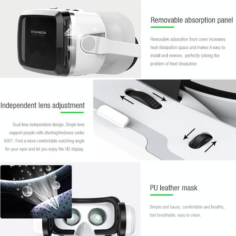 Wireless 3D Vr Headset With Bluetooth - Compact-1915197987122974724