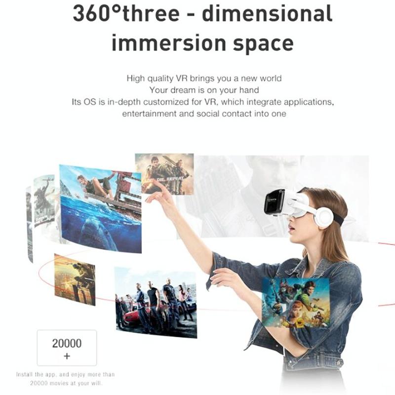 Wireless 3D Vr Headset With Bluetooth - Compact-1915197987122974726