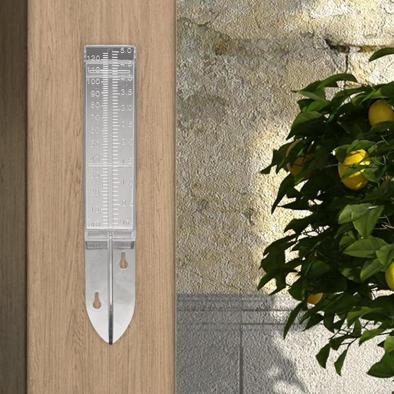Outdoor Garden Rain Gauge - Transparent Plastic - 25X4.5X2.7Cm-1964932176101380102