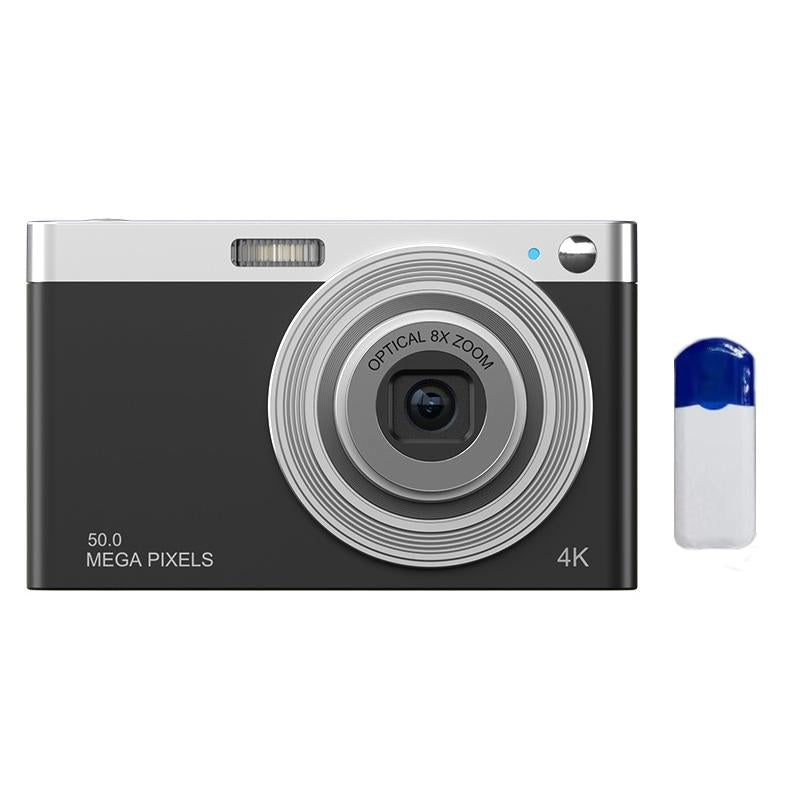 4K 8X Optical Zoom Telescopic Lens Digital Camera With Card Reader & Wiper - Black-1915197431734210568