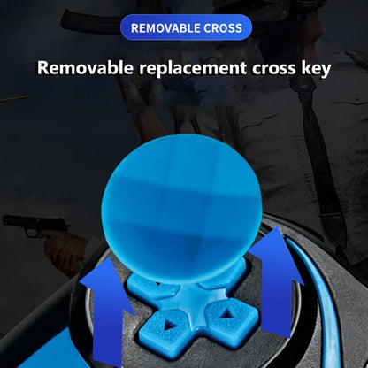 Wireless Bluetooth Game Handle For Android / Ios Phones With Holder - Blue / Black-1915196892803895299