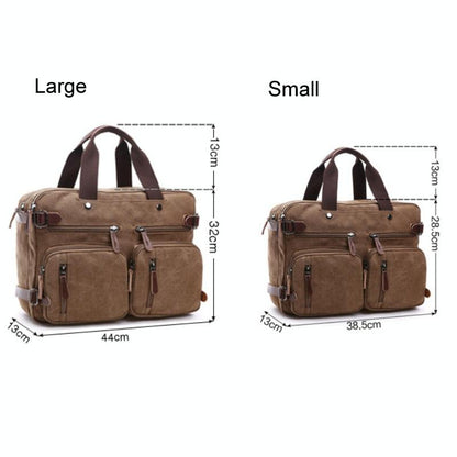 Versatile Canvas Business Briefcase For Laptops-1915197164011786242