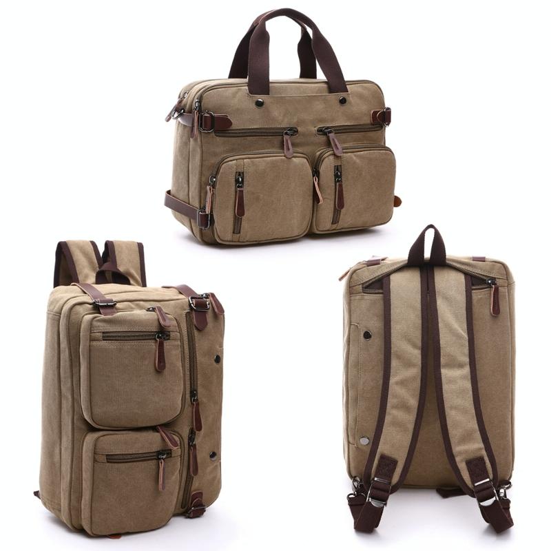 Versatile Canvas Business Briefcase For Laptops-1915197164011786245