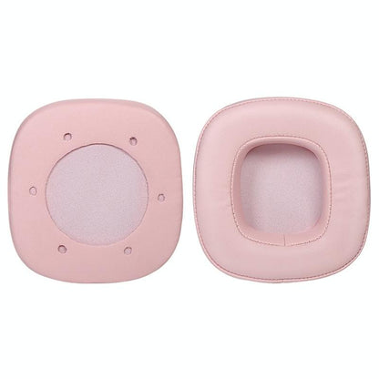 Breathable Sponge Headphone Covers - Pink Leather 1 Pair-1915197635522859013