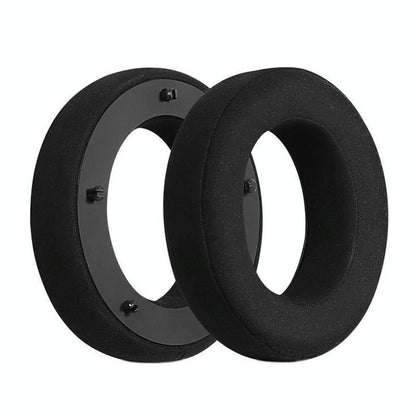 Breathable Leather Headset Cover For Focal Clear Mg Pro - Black Fiber 2 Pack-1915198271295459328
