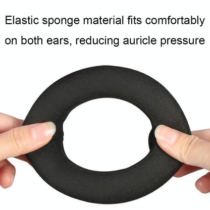 Breathable Leather Headset Cover For Focal Clear Mg Pro - Black / Gray 2 Pack-1915198099576459266