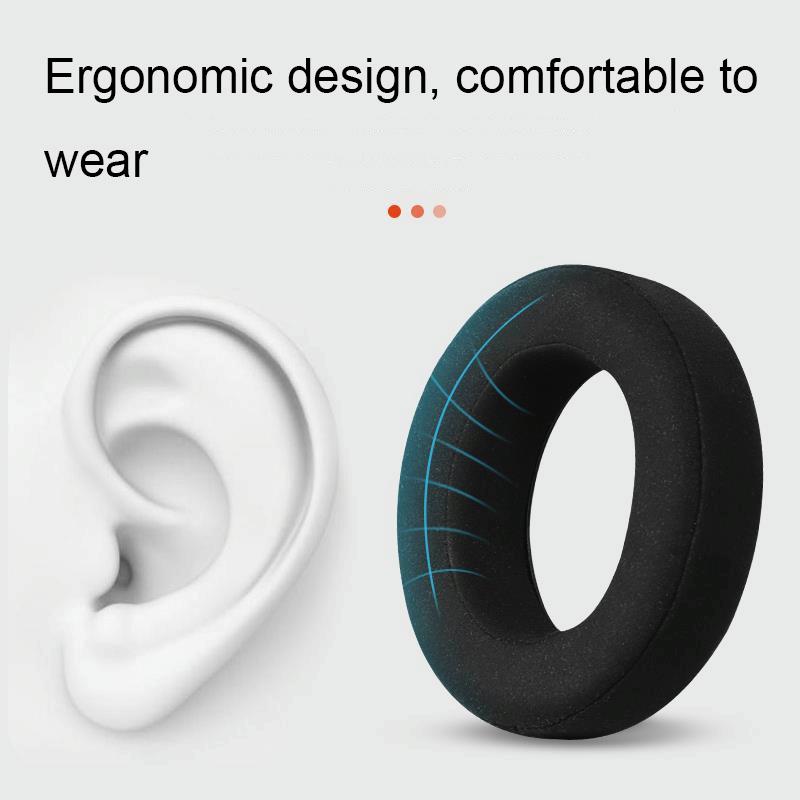 Breathable Leather Headset Cover For Focal Clear Mg Pro - Red Fiber 2 Pack-1922443407565918212