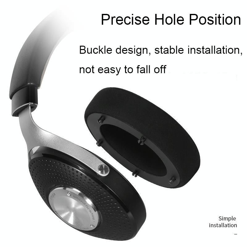 Breathable Leather Headset Cover For Focal Clear Mg Pro - Fiber Gray 2 Pack-1922443445952188419