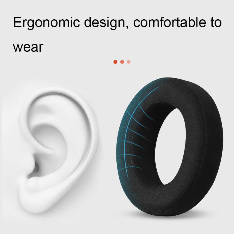 Breathable Leather Headset Cover For Focal Clear Mg Pro - Brown 2 Pack-1915197431151202308