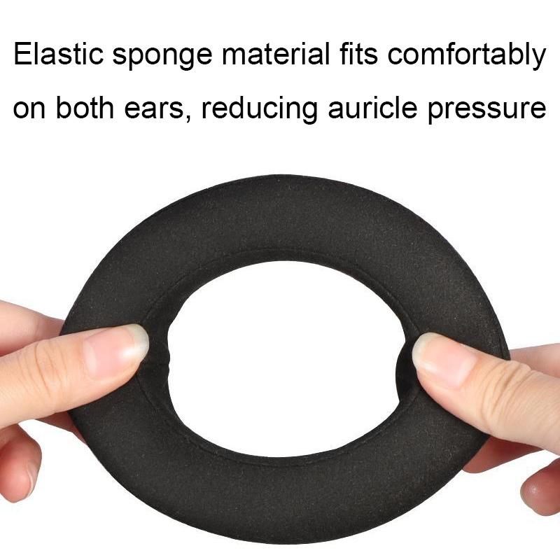 Breathable Leather Headset Cover For Focal Clear Mg Pro - Black Lambskin 2 Pack-1915197161209991170