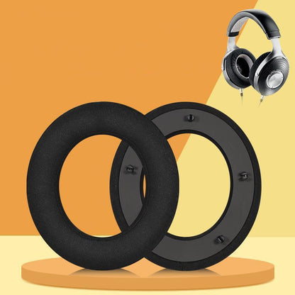 Breathable Leather Headset Cover For Focal Clear Mg Pro - Black Lambskin 2 Pack-1915197161209991173