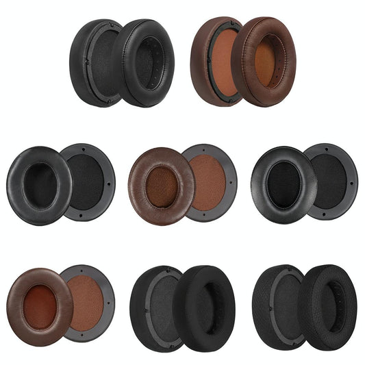 Soft And Breathable Brown Lambskin Headset Covers For Edifier W855Bt - 2 Pack-1915197808252686337