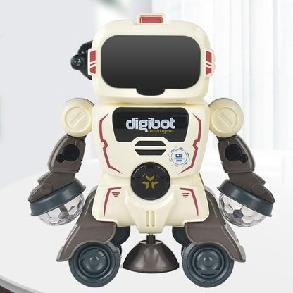 Smart Sound & Light Mechanical Robot Toy - Gray-1915198278069260294