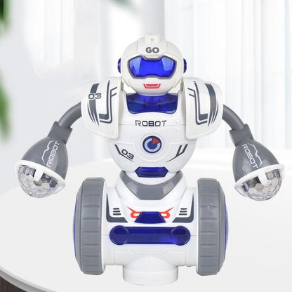 Smart Sound & Light Mechanical Robot Toy - Blue-1915197433072193542