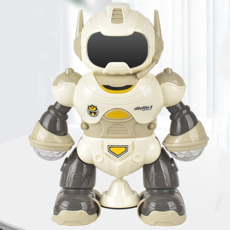 Smart Sound & Light Robot Toy - Yellow 5-1915198371409301510