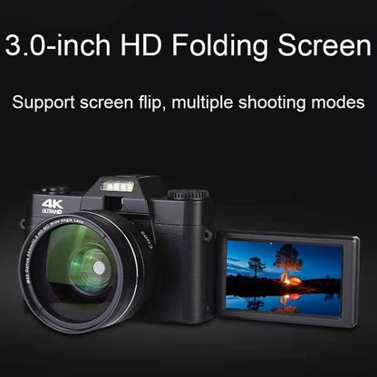 Retro Foldable 48Mp 4K Hd Digital Camera - Simple Version-1915196924370227204
