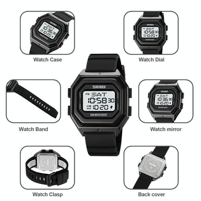 Multi-Functional Outdoor Men Watch - Electronic Timing-1915197790242344962