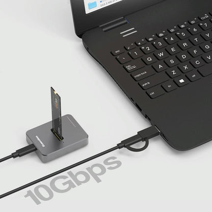 Dual Protocol M.2 Ssd Base For Sata / Nvme Drives Gray-1915196869605199878