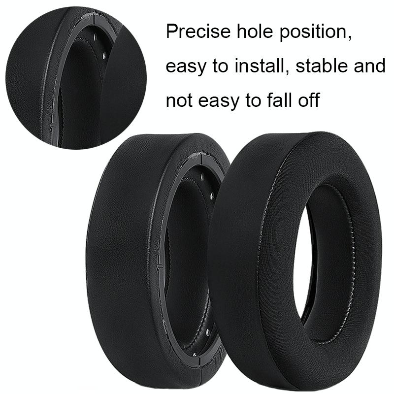 Soft Foam Headphone Covers For Corsair Hs60 / 50 / 70 Pro - Black 2 Pack-1915197944403988483