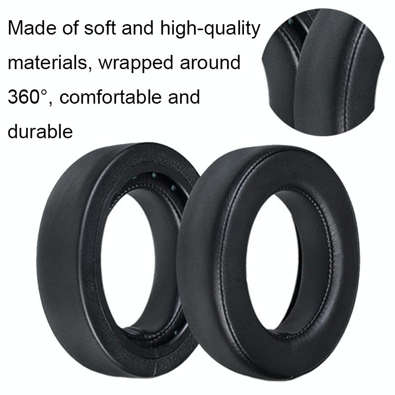Soft Foam Headphone Covers For Corsair Hs60 / 50 / 70 Pro - Black Ice 2 Pack-1915197605973987330