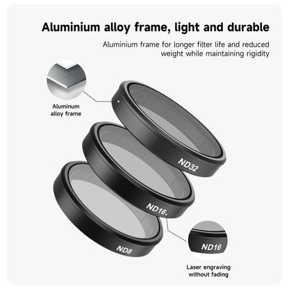 Aluminum Alloy Cpl Filter Set For Dji Action 3 / 4 Lens-1964932231038373892