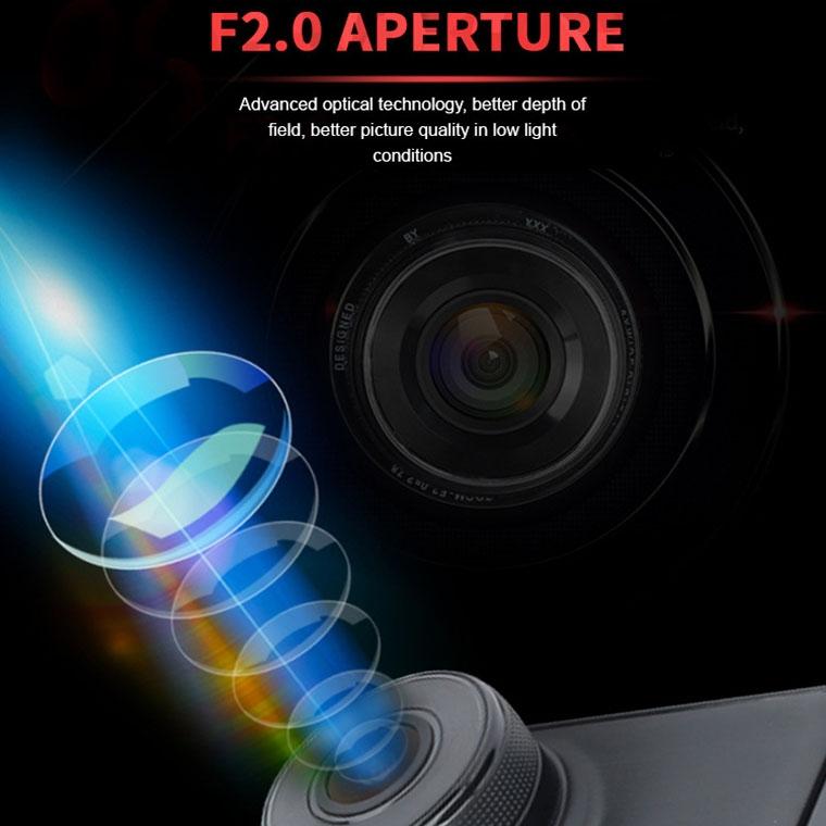 1080P Hd Dual-Lens Driving Recorder With Motion Detection - 3 Inch-1915197775579058179