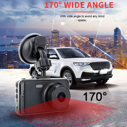 1080P Hd Dual-Lens Driving Recorder With Motion Detection - 3 Inch-1915197775579058180