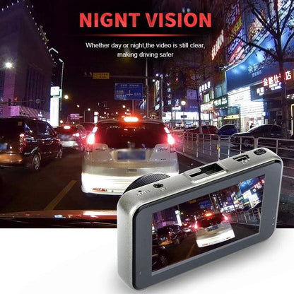 1080P Hd Dual-Lens Driving Recorder With Motion Detection - 3 Inch-1915197775579058181
