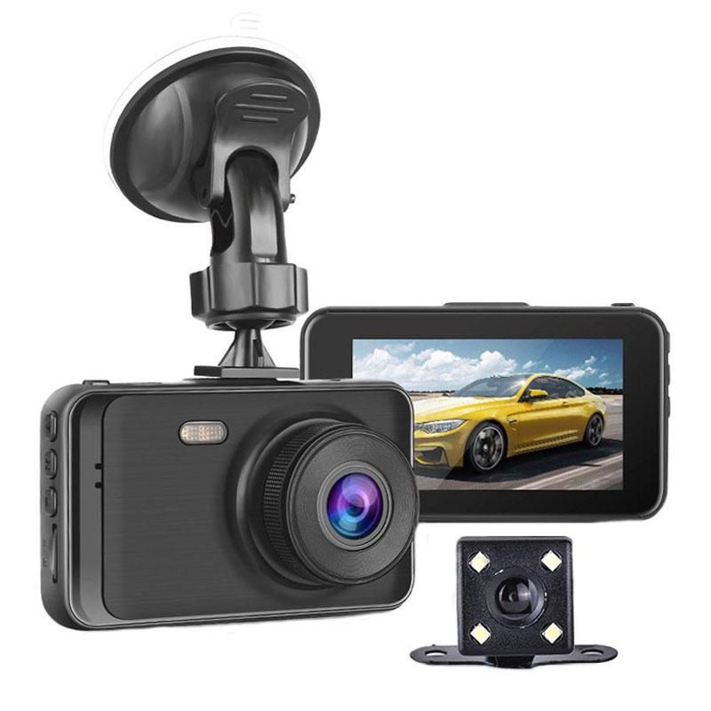 1080P Hd Dual-Lens Driving Recorder With Motion Detection - 3 Inch-1915197775579058183