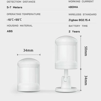 Wireless Zigbee Motion Sensor For Tuya Smart App-1915197777772679174