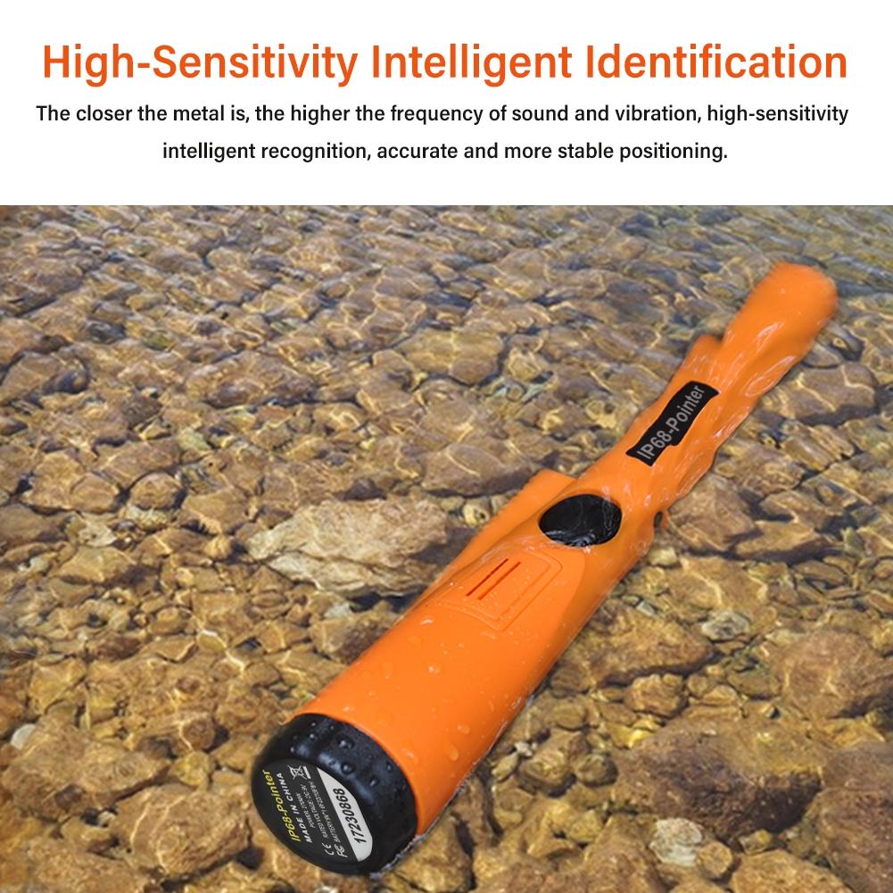 Waterproof Handheld Metal Detector With Positioning Stick - Ip68-1969996433495035909