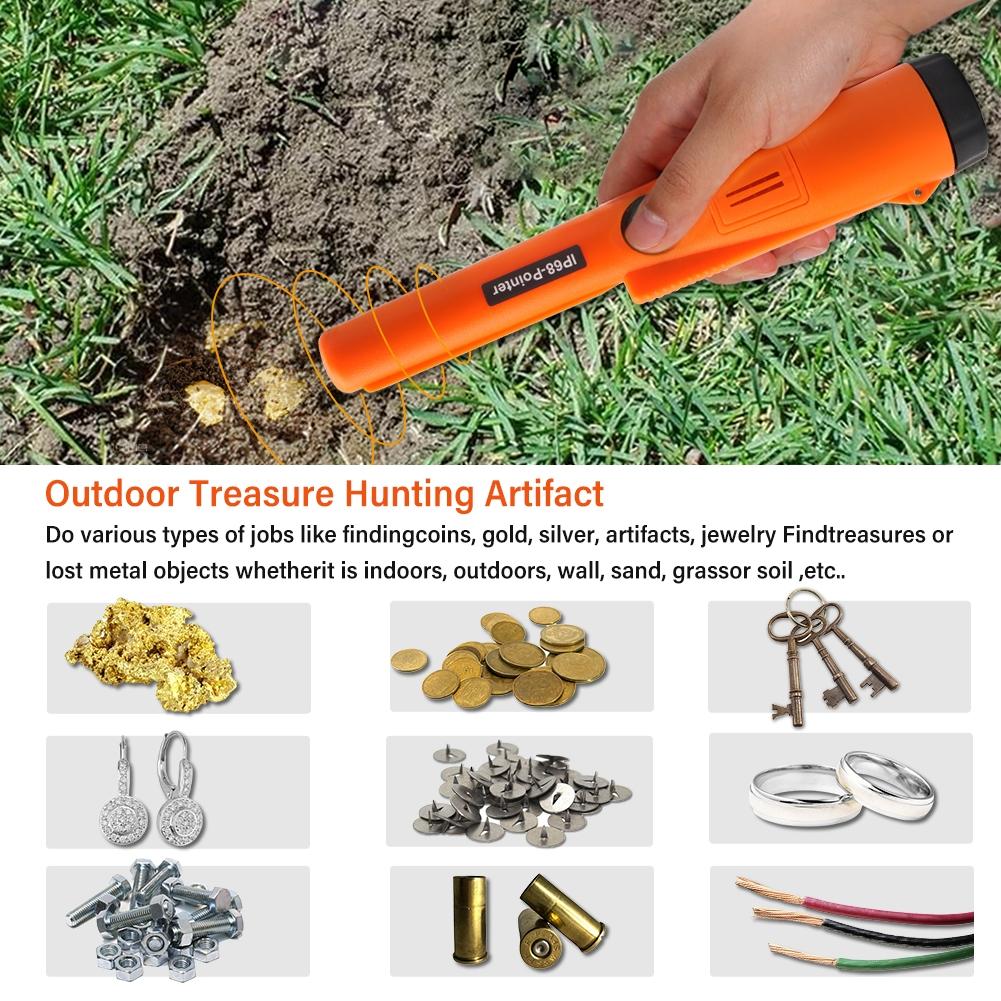 Waterproof Handheld Metal Detector With Positioning Stick - Ip68-1969996433495035912