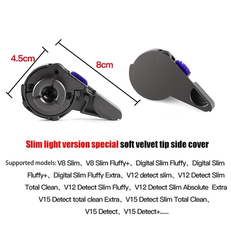 Soft Velvet Suction Head Cover For Dyson Slim Light Vacuum-1915198116106211331