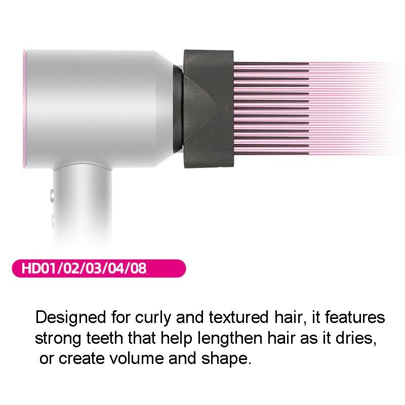 Dyson Hair Dryer Styling Tool With Wide Tooth Comb And Smoothing Nozzle-1922443476352503812