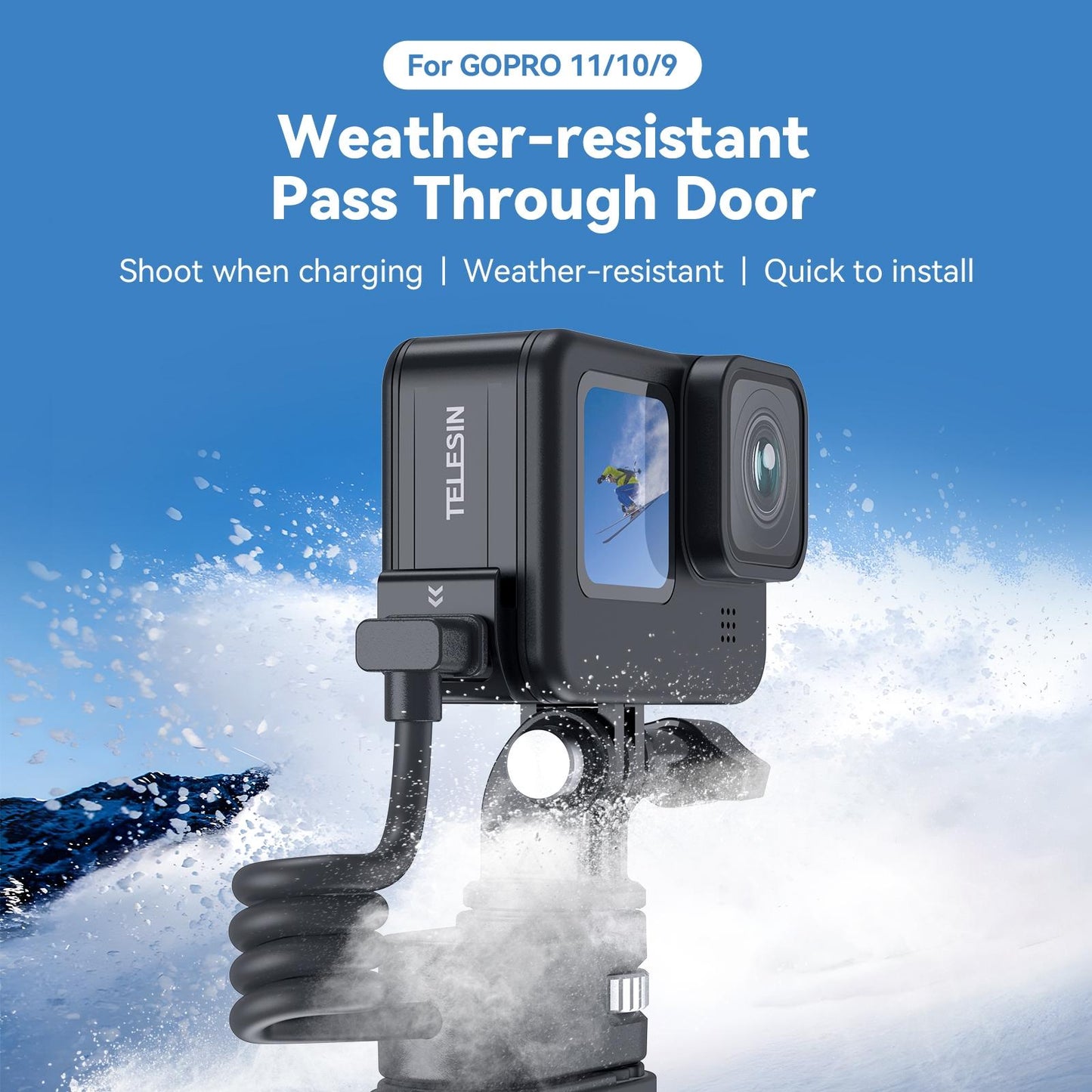 Waterproof Side Cover For Gopro Hero11-1915196847190839297