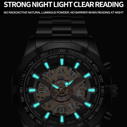 Waterproof Luminous Quartz Watch - White Steel-1915197257318273029